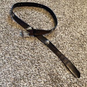 Harley Davidson Brown Leather Belt